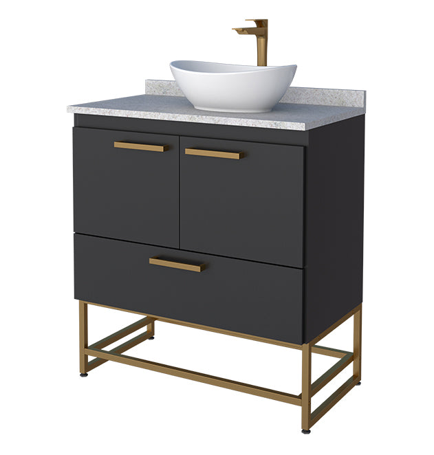 Suez Bathroom Vanity Freestanding With Granite And Bali Basin