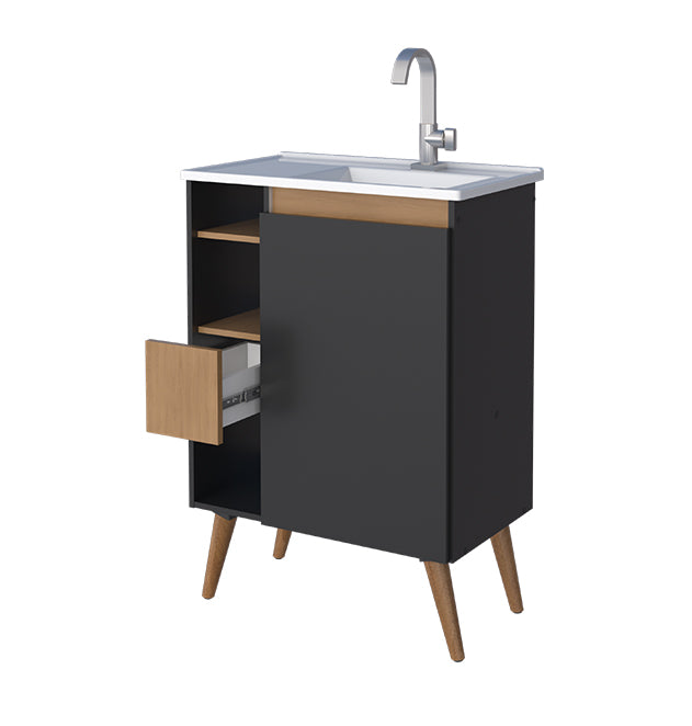 Lotus Bathroom Vanity With Legs -60cm