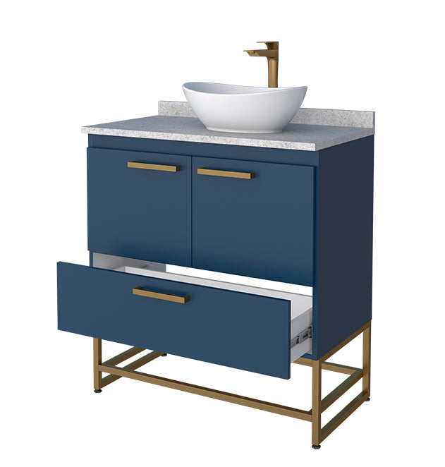 Suez Bathroom Vanity Freestanding With Granite And Bali Basin