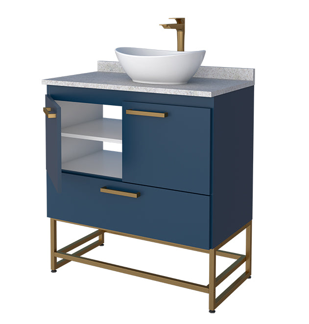 Suez Bathroom Vanity Freestanding With Granite And Bali Basin