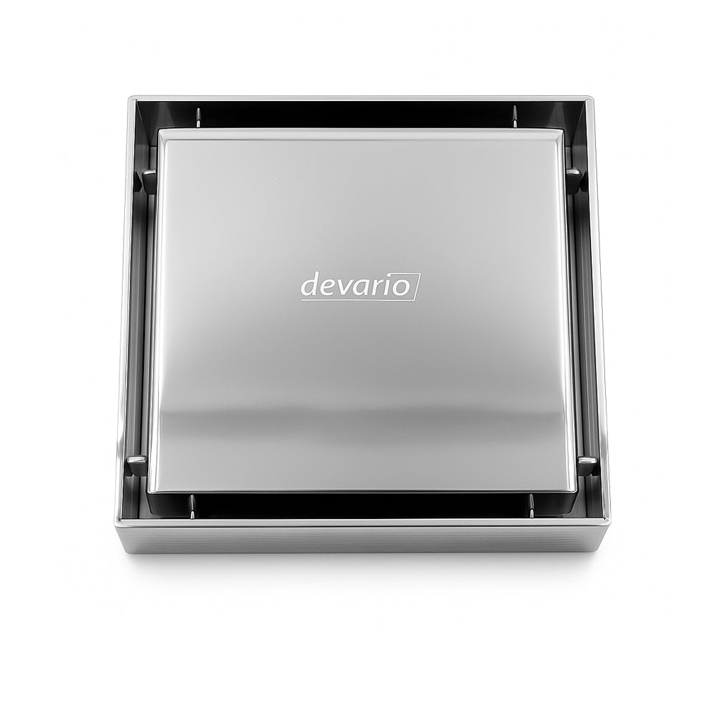 Devario Premio Shower Channel Solid Plate (Square) -10CM
