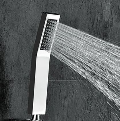 Devario Premio Hand Shower Square Curved Brass