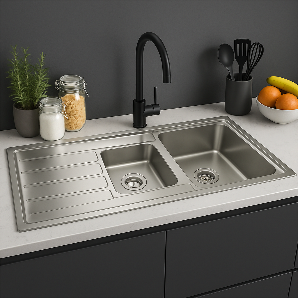 Sillago Leeya Double Bowl With Side Kitchen Sink
