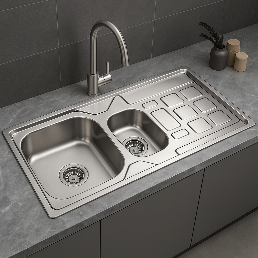 Sillago Chona Double Bowl With Panel Sink