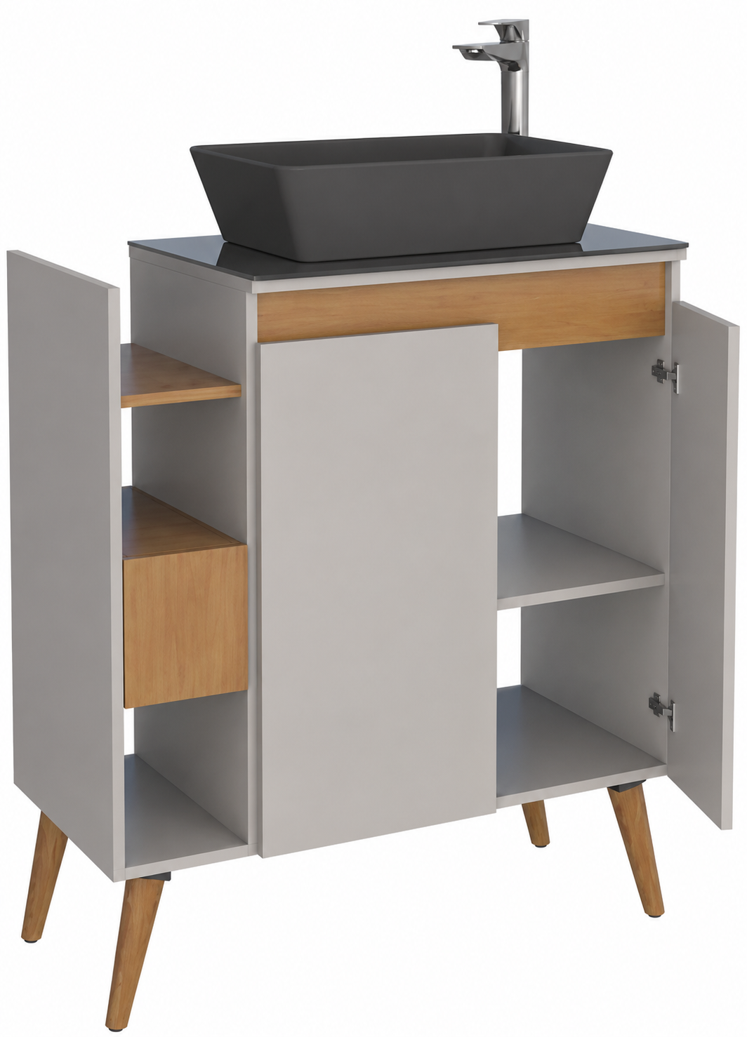Lotus Bathroom Vanity With Linea Basin -80cm