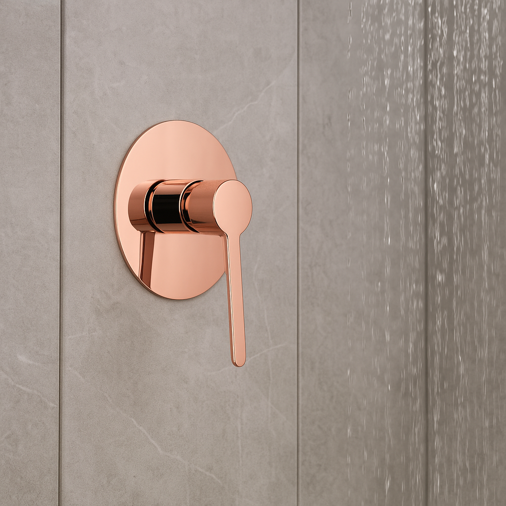 Novara Shower Mixer Brass