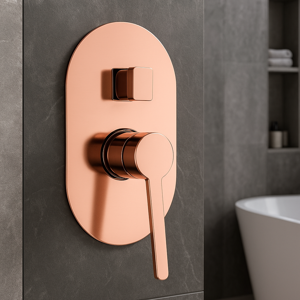 Novara Shower Mixer With Diverter Brass