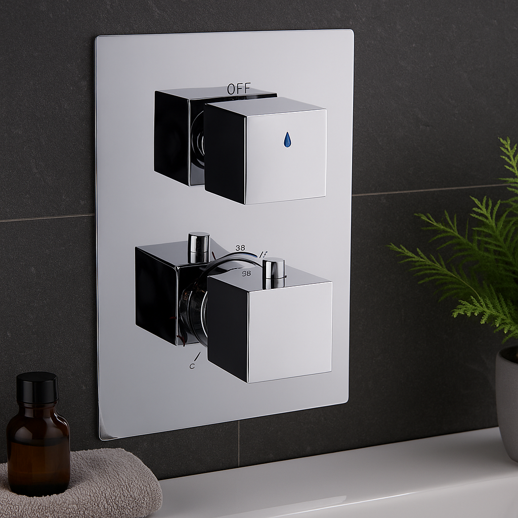 Devario Premio Laquila Shower Mixer Thermostatic Brass