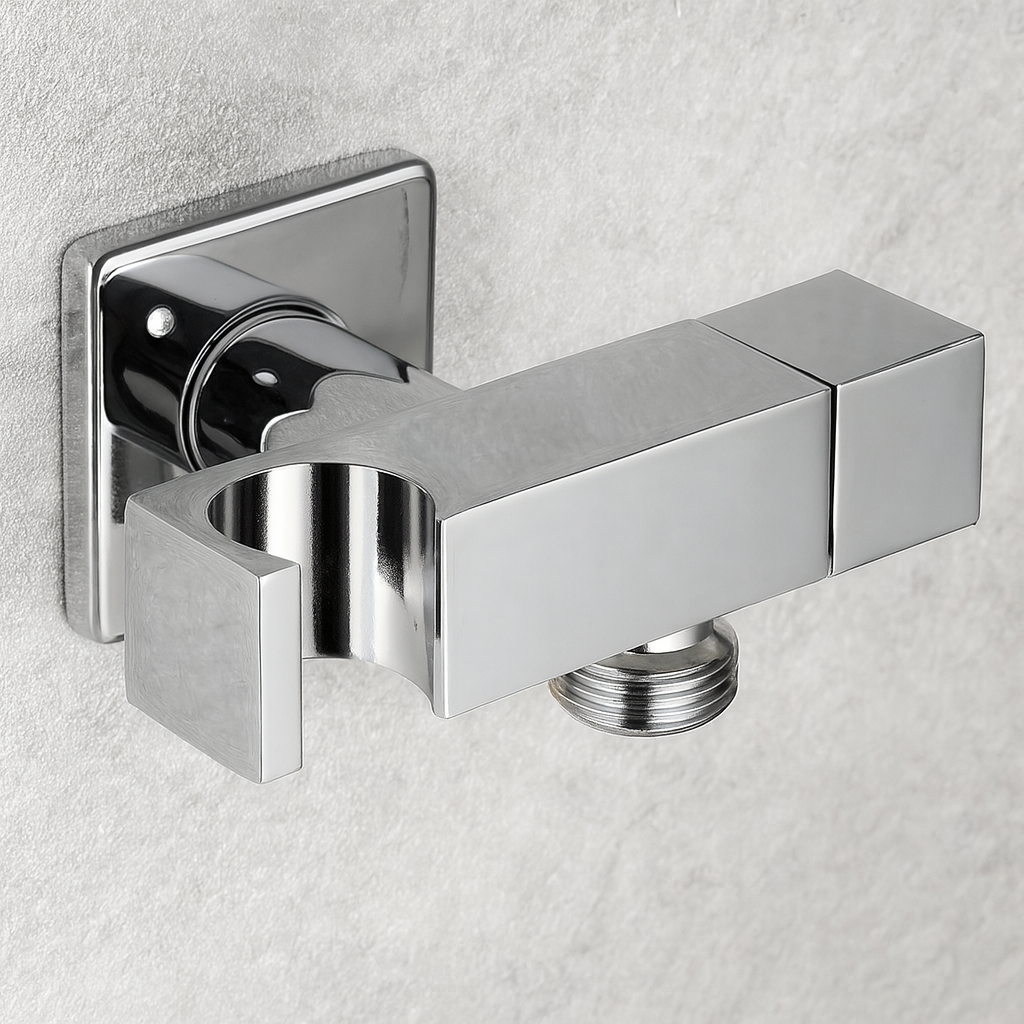 Devario Premio Angle Valve Square With Bracket Brass
