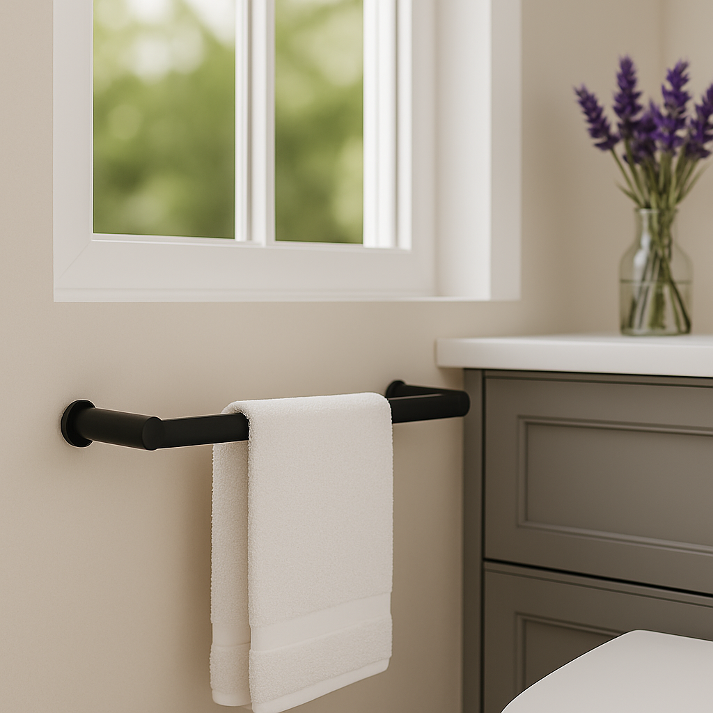 Devario Premio Double Towel Rail Round