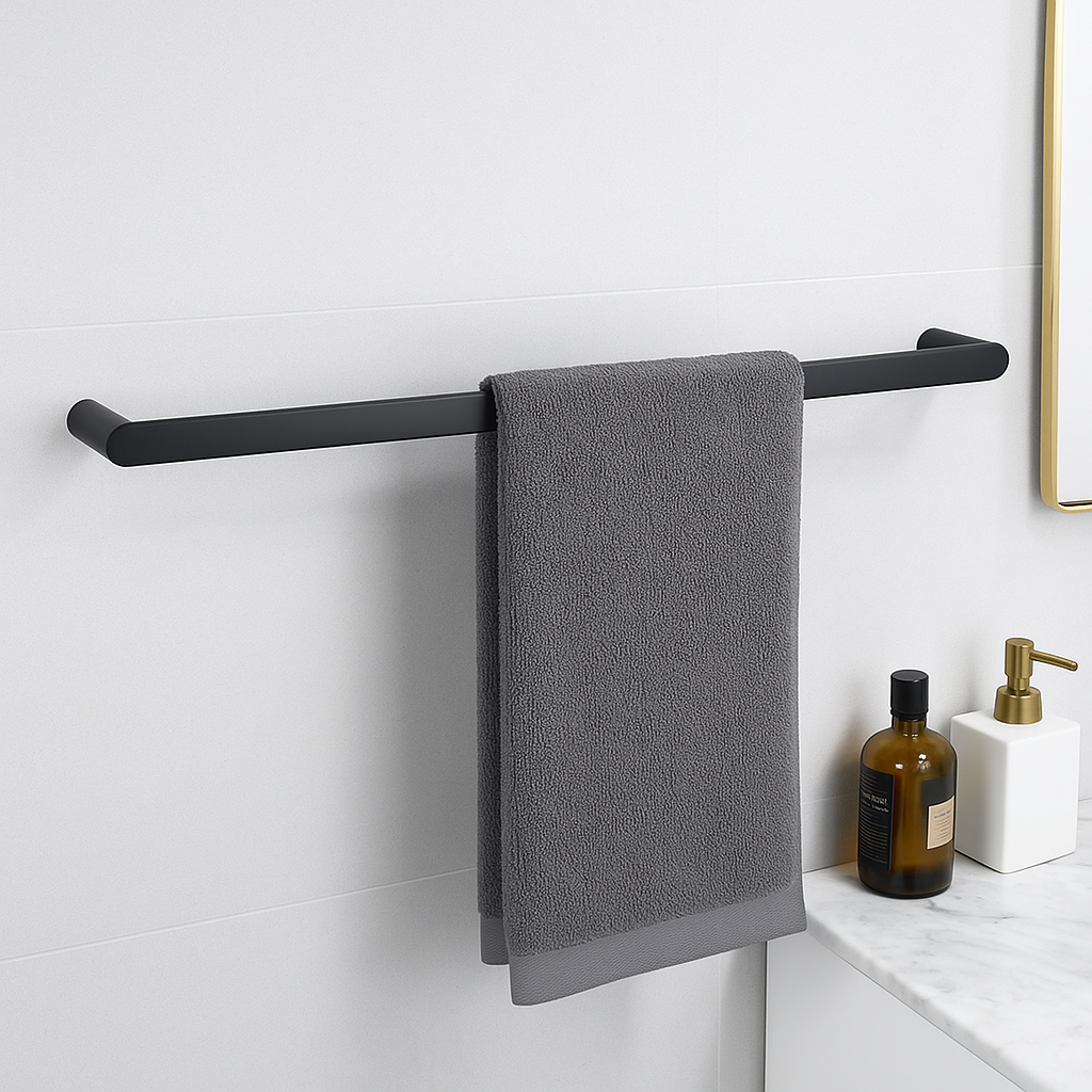 Devario Premio Single Towel Rail Round - 60 cm