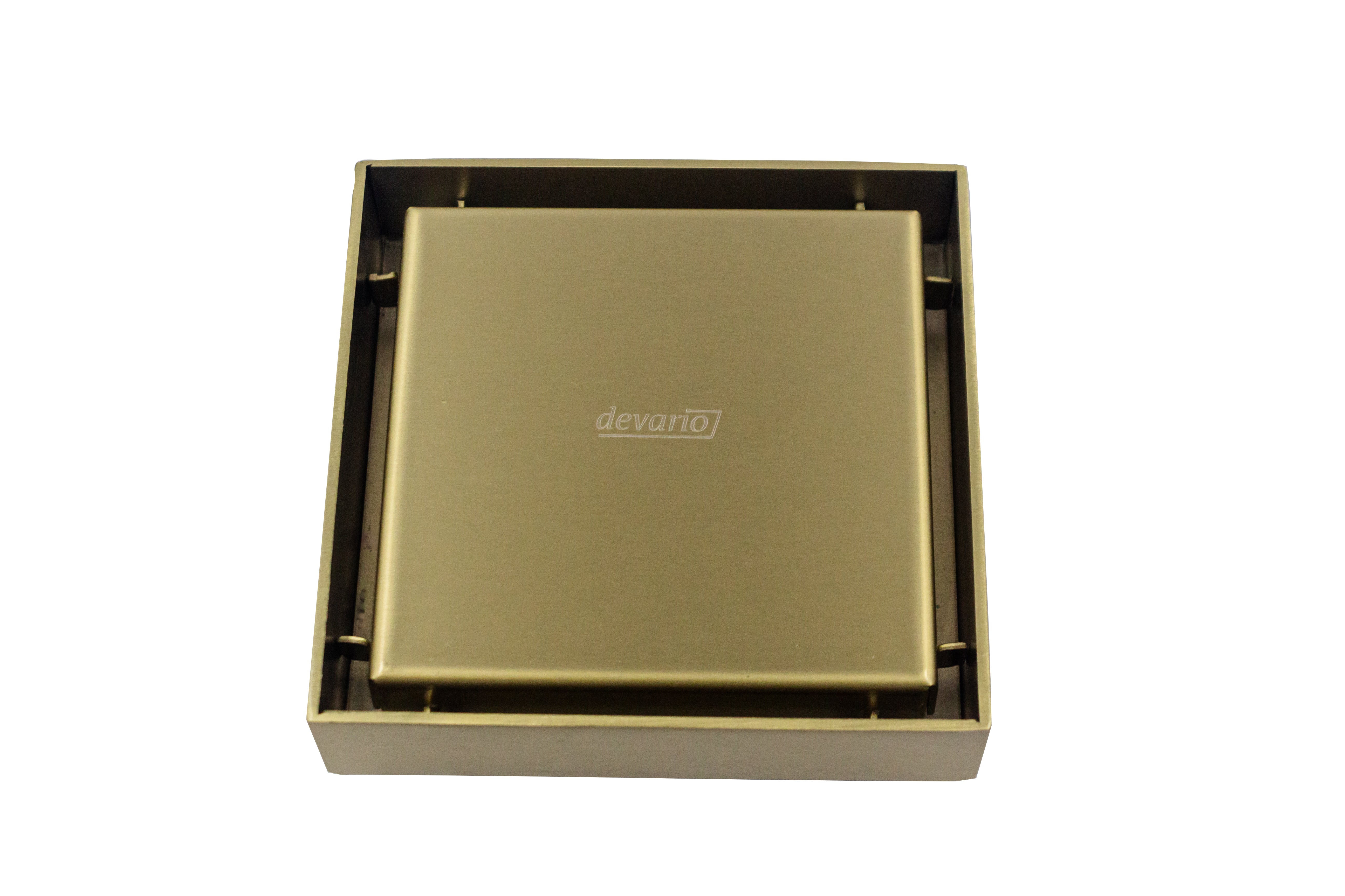 Devario Premio Shower Channel Solid Plate (Square) -10CM