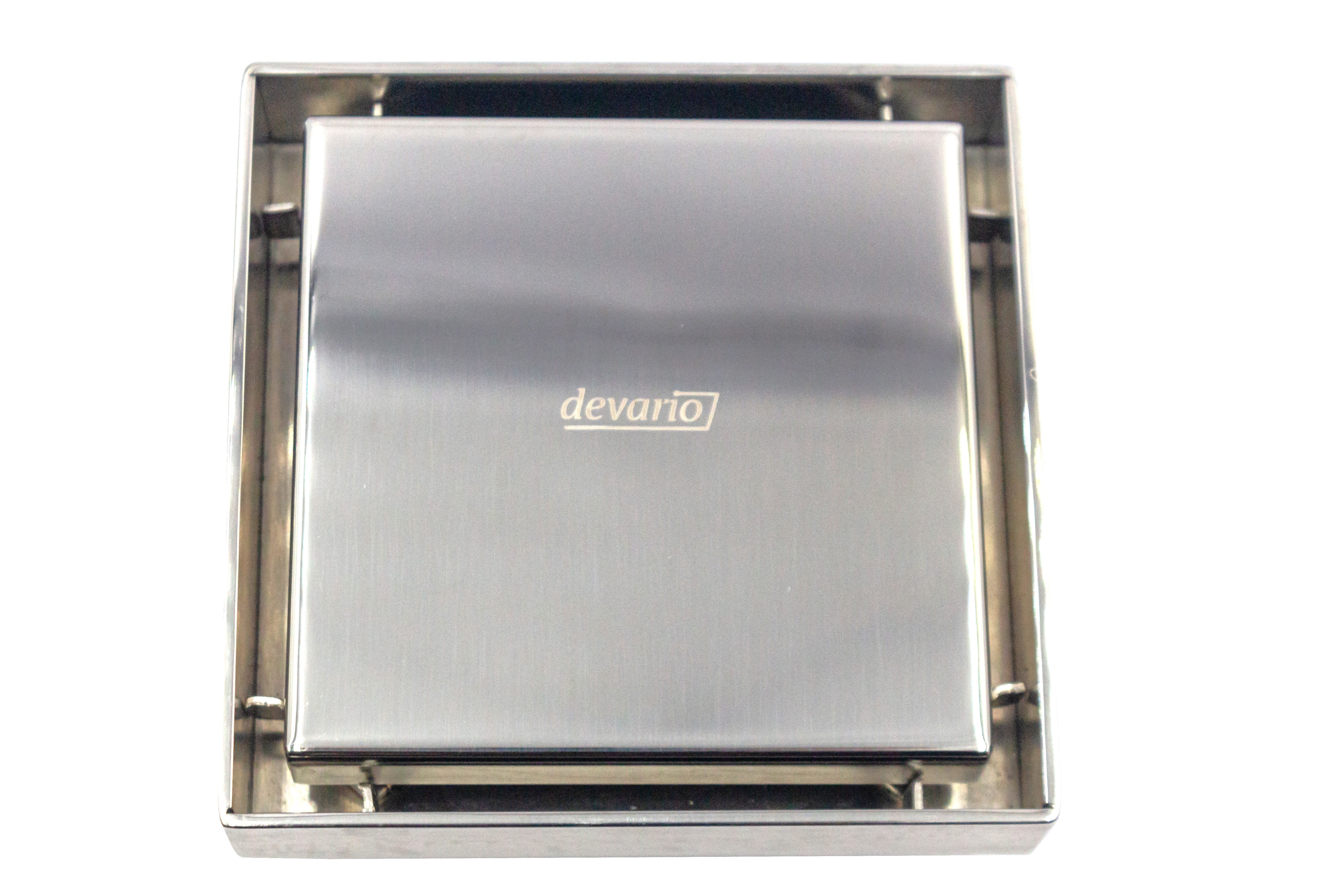 Devario Premio Shower Channel Solid Plate (Square) -10CM