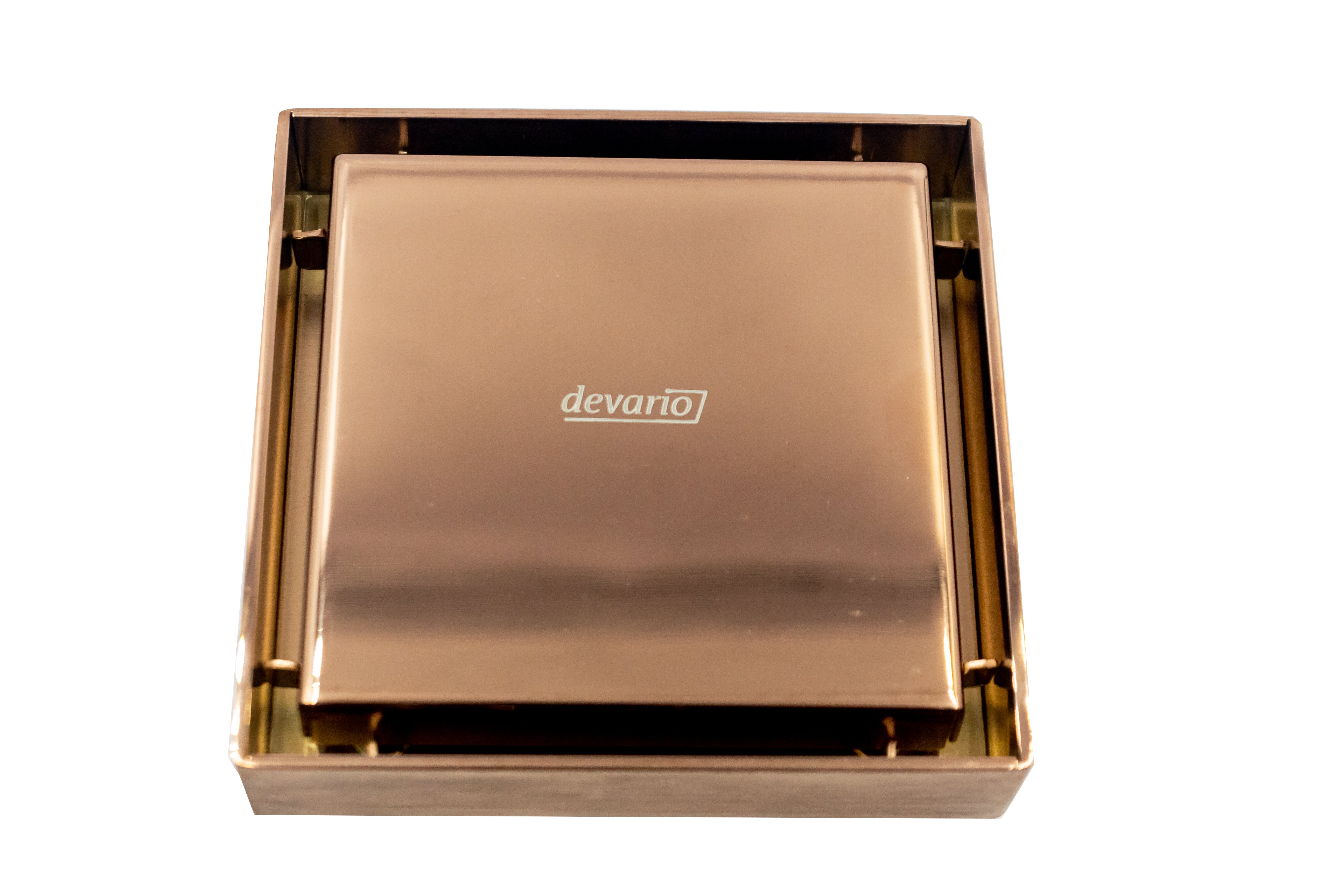 Devario Premio Shower Channel Solid Plate (Square) -10CM