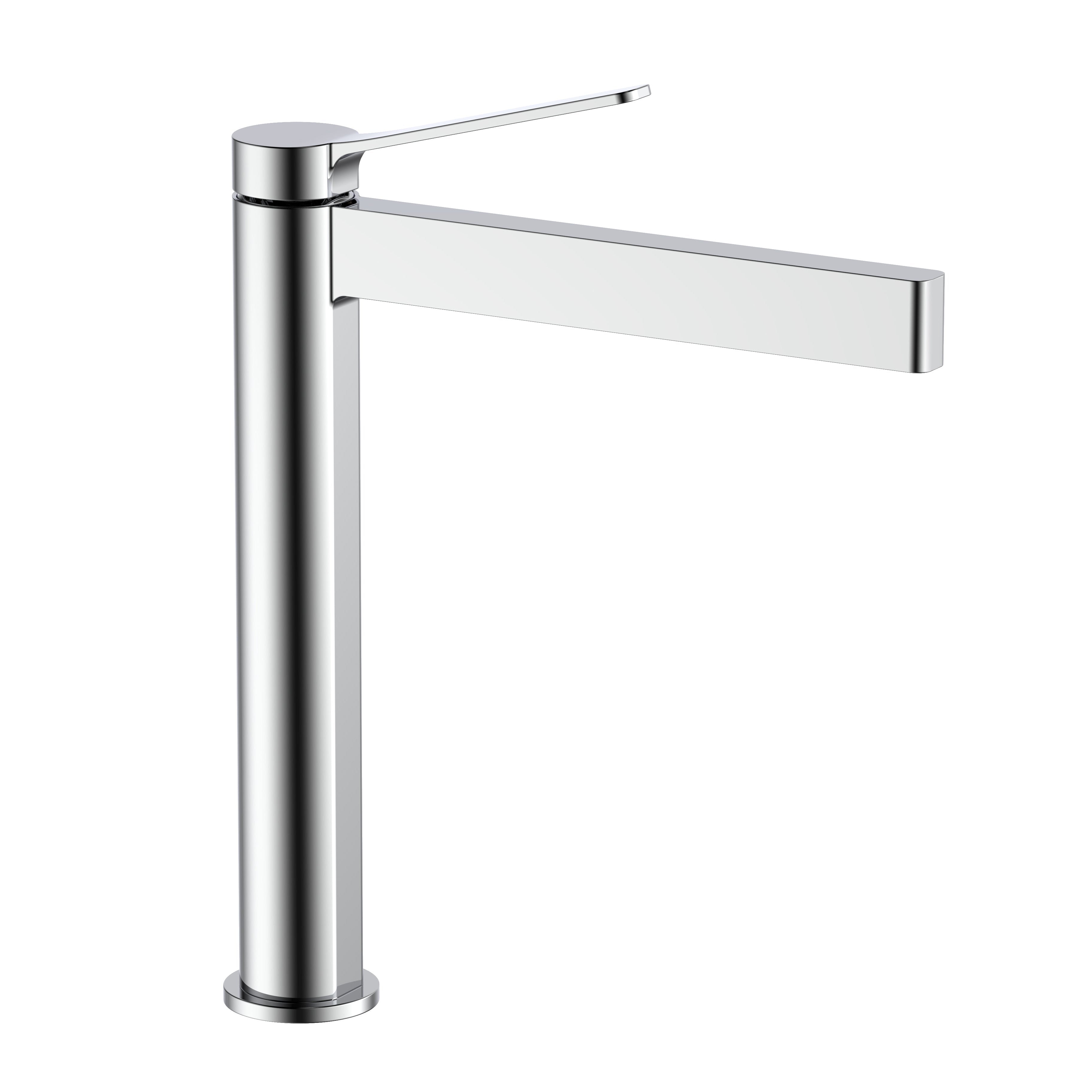 Novara Tall Basin Mixer Brass