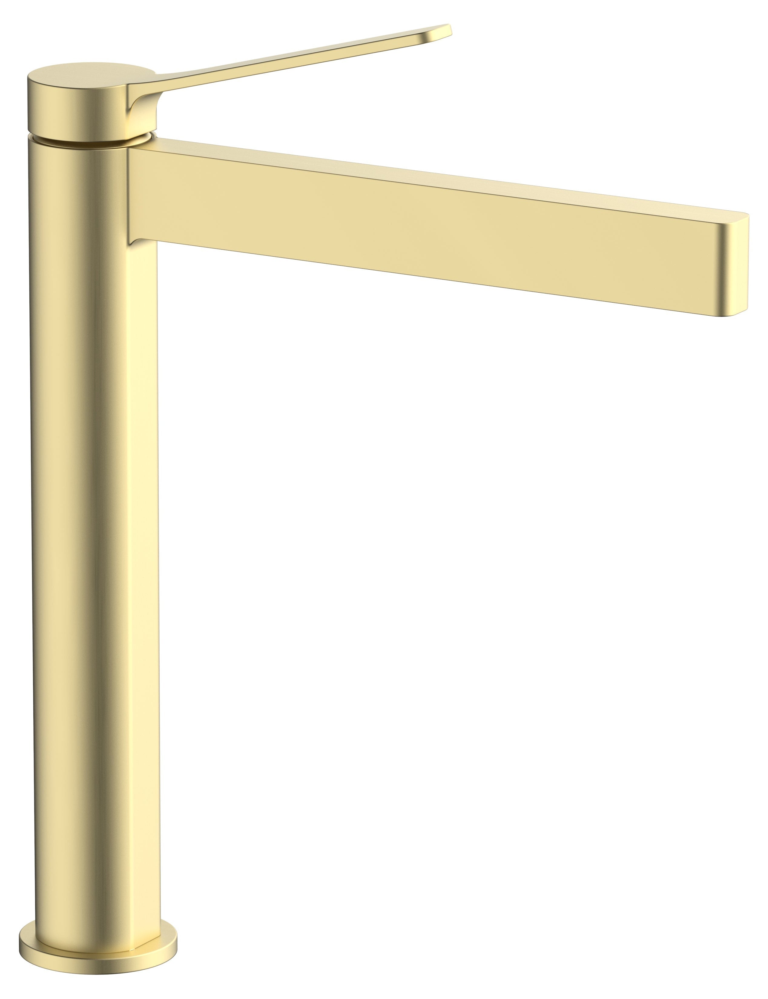 Novara Tall Basin Mixer Brass