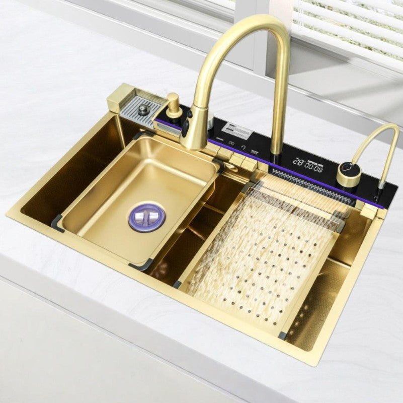 Madison Gold Multifunctional LED Modern Kitchen Sink