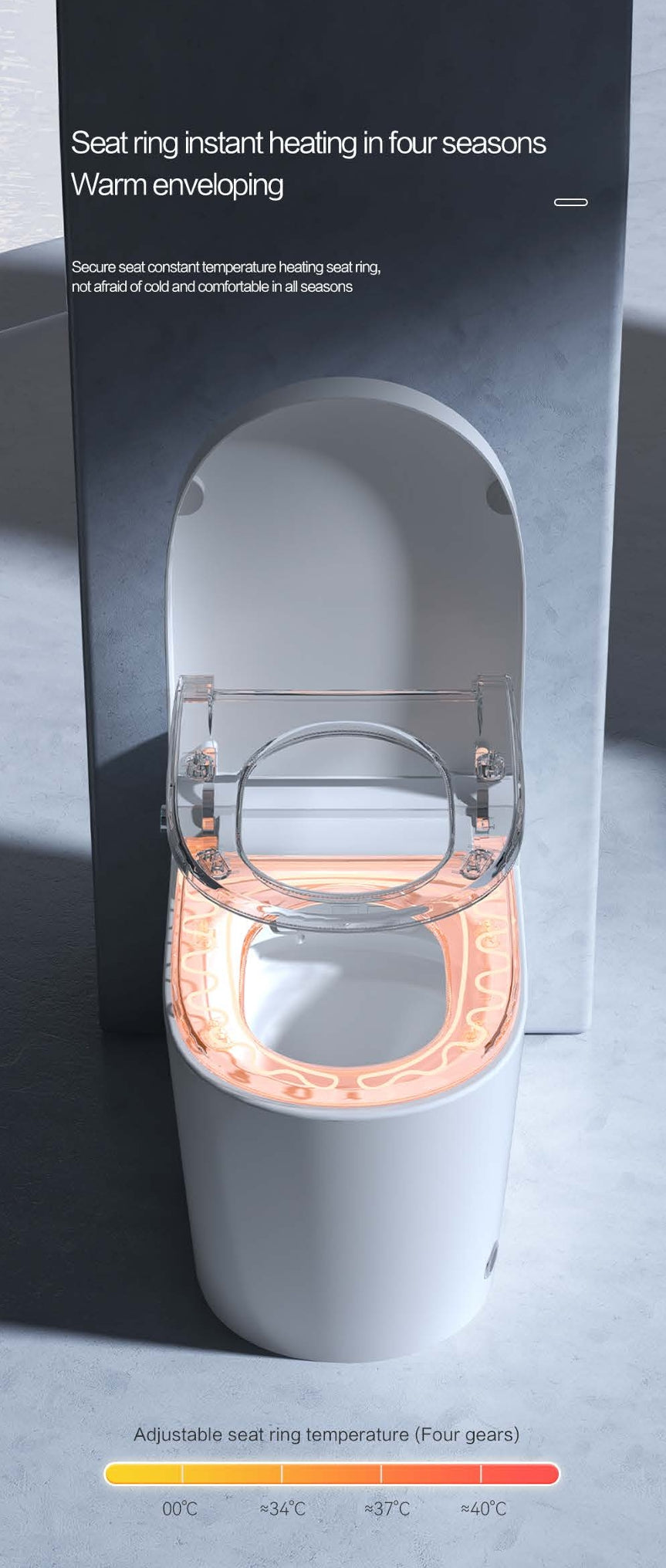 Harlem Ceramic Smart Toilet – Intelligent Comfort & Hygiene