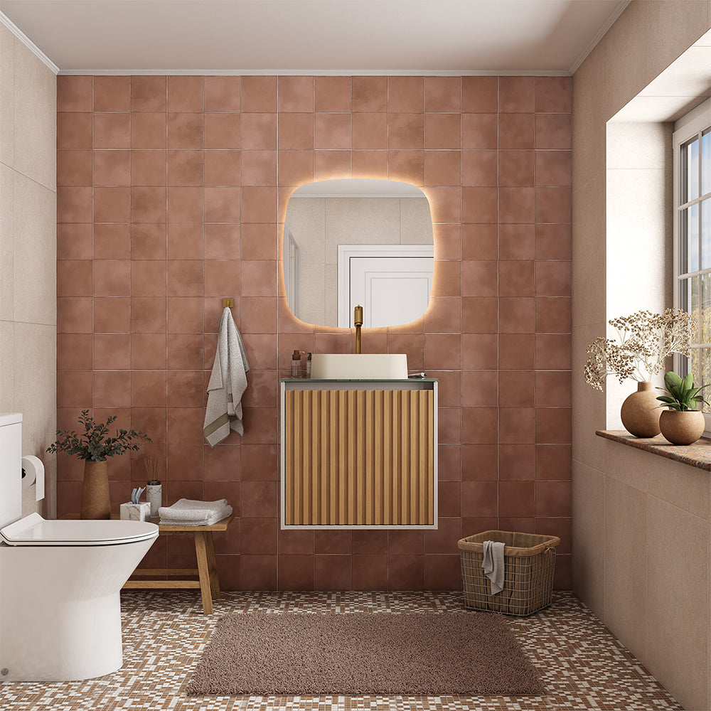 Tulipa Wooden Bathroom Vanity With Petra Basin