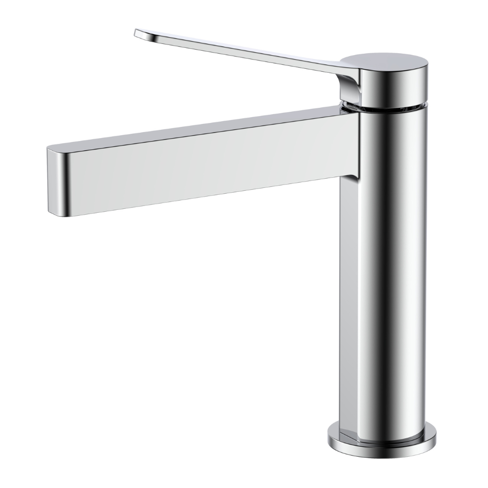 Novara Basin Mixer Brass
