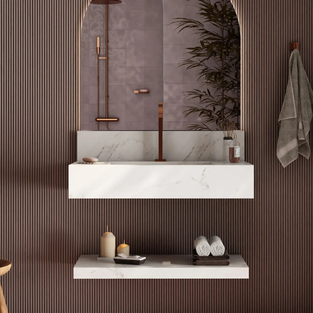 Bergamo 80cm Porcelain Sink Countertop