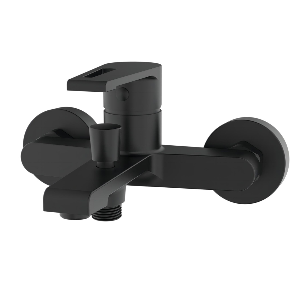 Calabria Bath Mixer - Matt Black