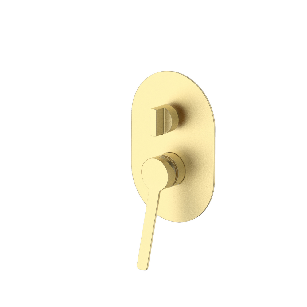 Novara Shower Mixer With Diverter Brass