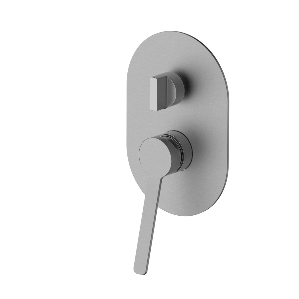 Novara Shower Mixer With Diverter Brass