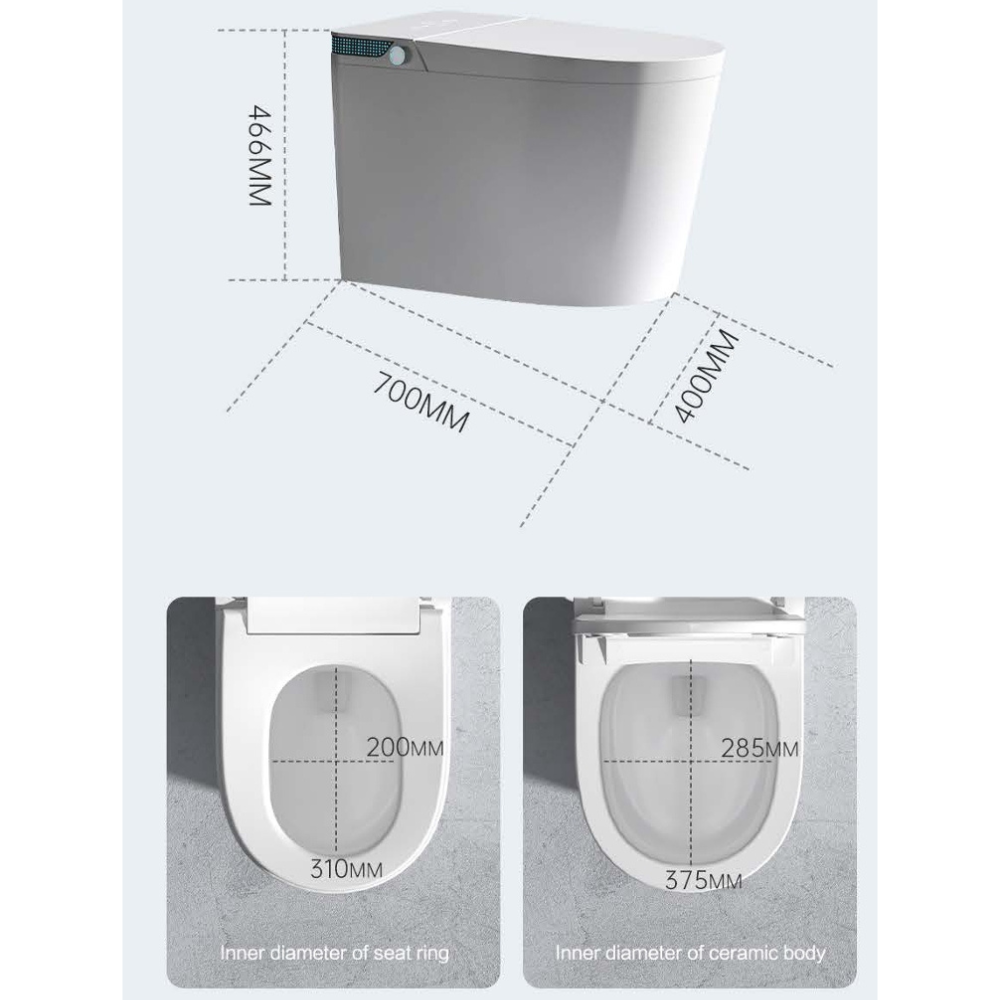 Harlem Ceramic Smart Toilet – Intelligent Comfort & Hygiene