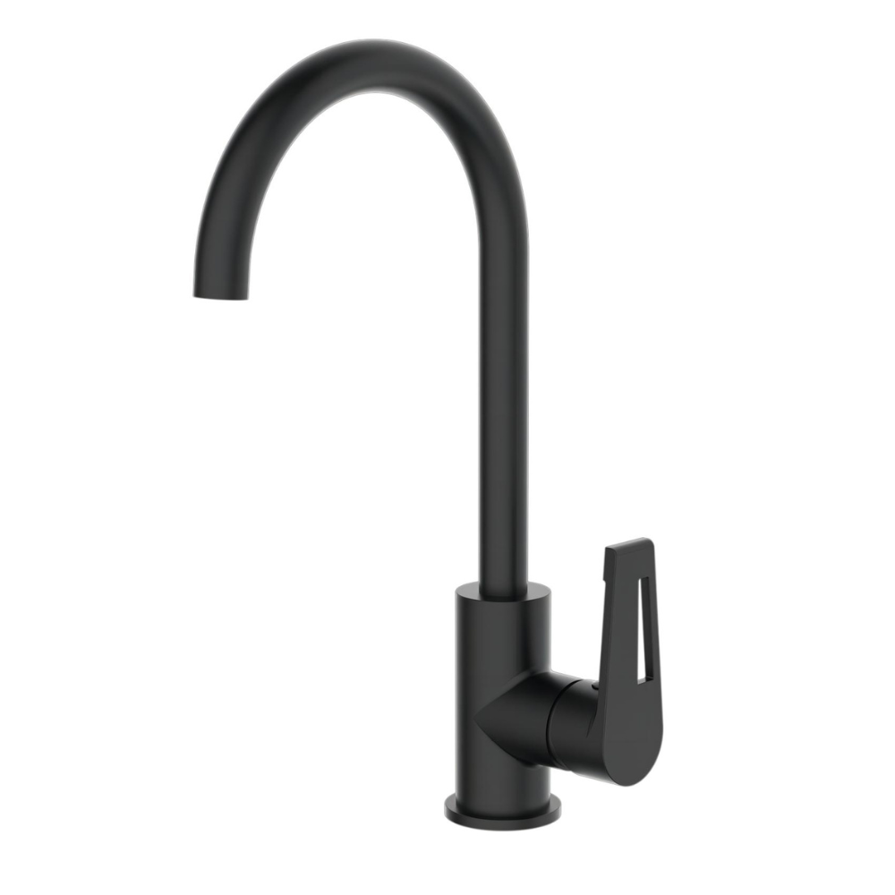Calabria Kitchen Mixer Deck -Matt Black