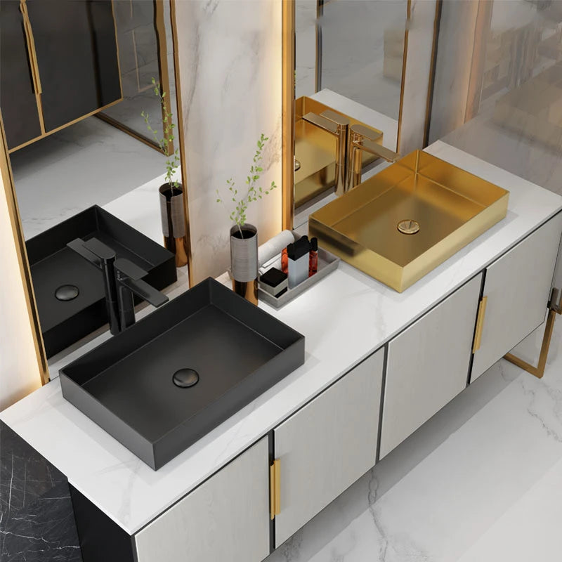 Cora Rectangular Stainless Steel Wash Basin