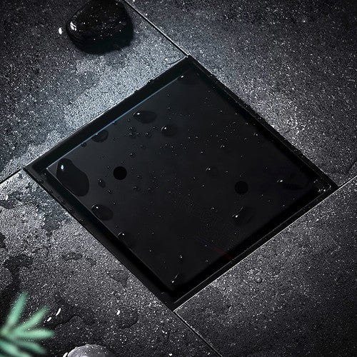 Devario Premio Shower Channel Solid Plate (Square) -10CM