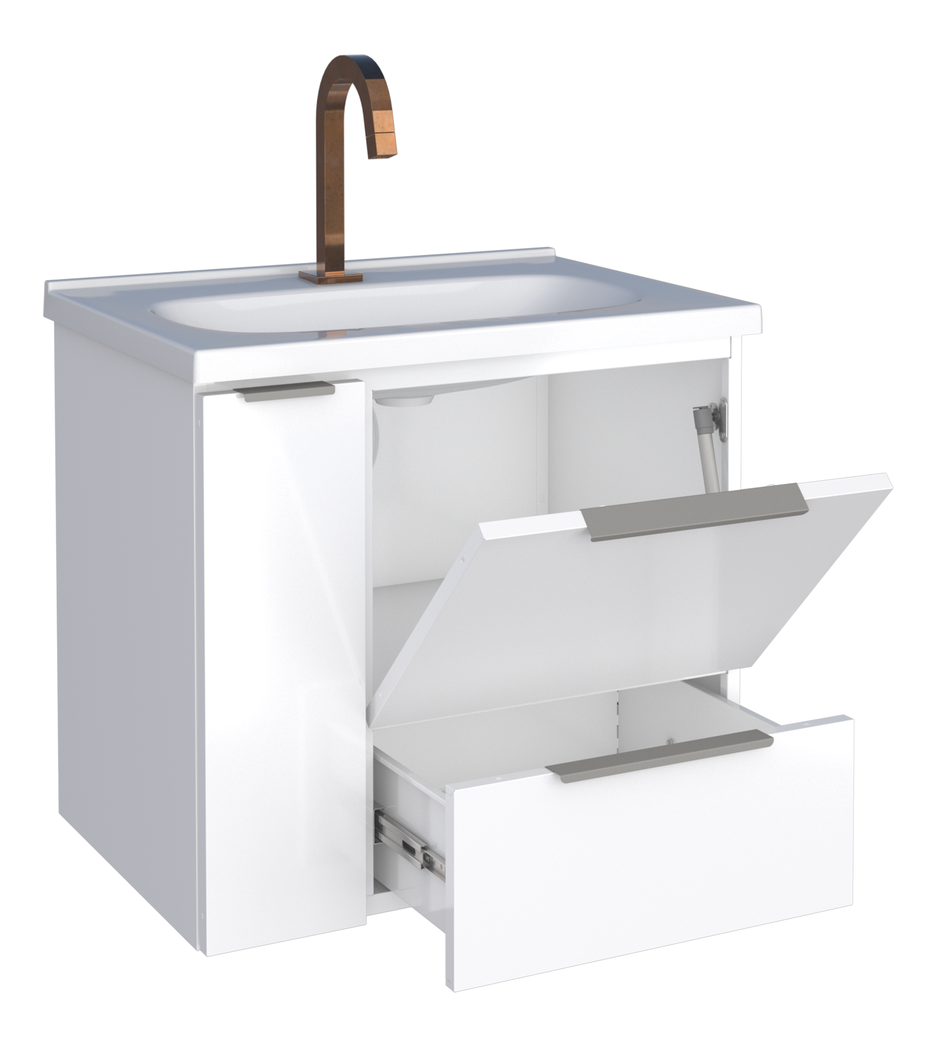 Caqui Steel bathroom Vanity