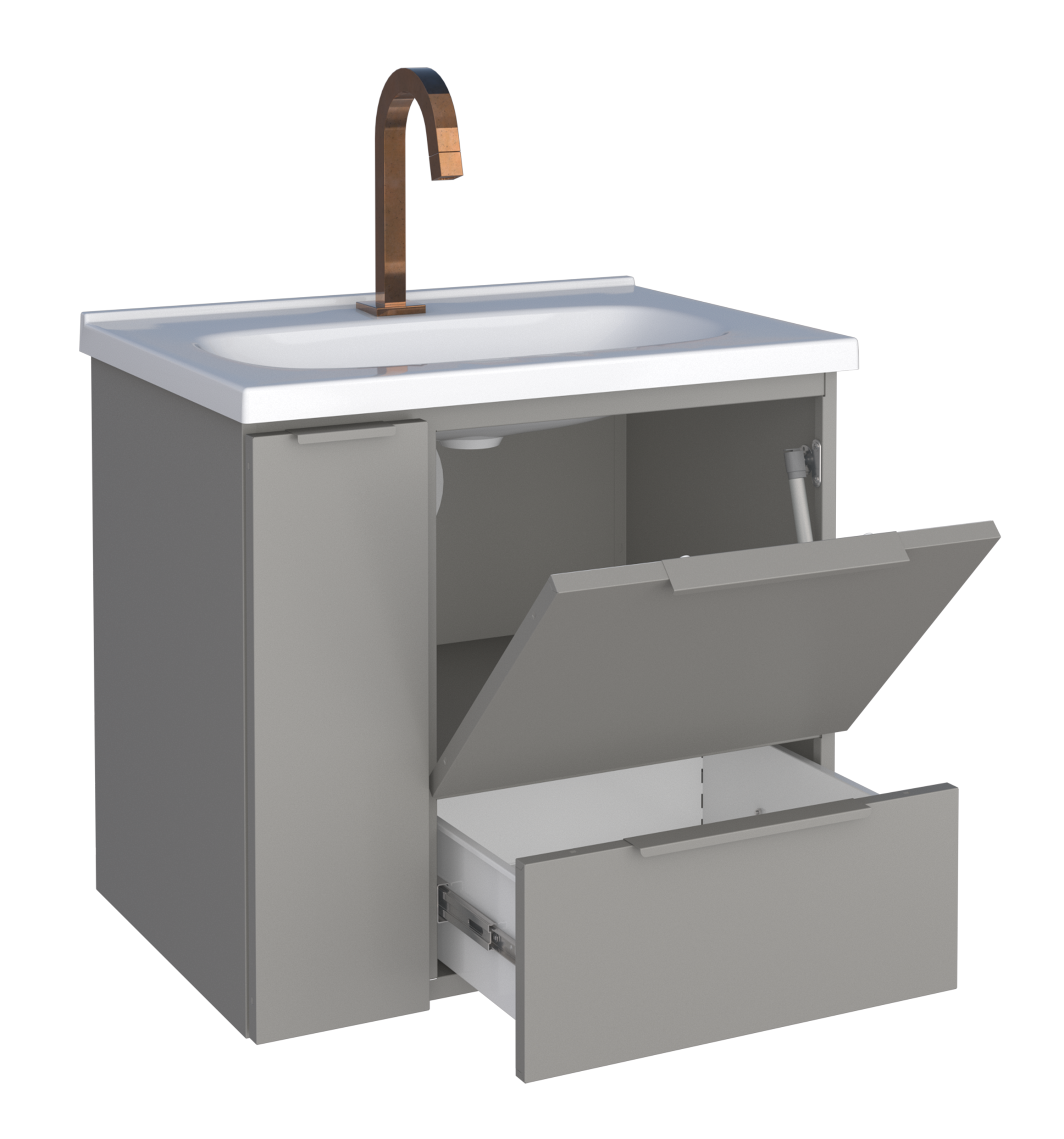 Caqui Steel bathroom Vanity