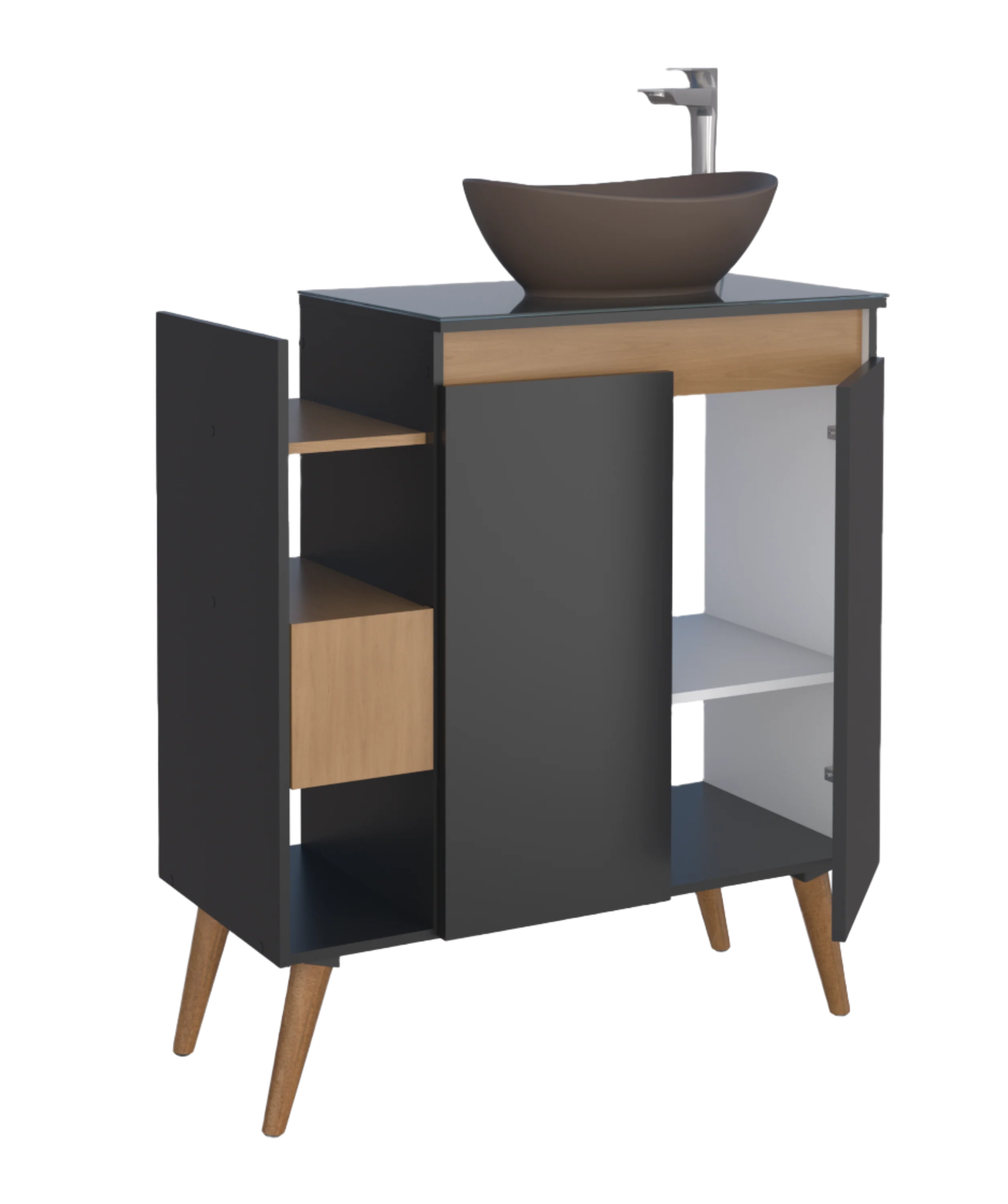 Lotus Bathroom Vanity Freestanding With Bali Basin - 80 cm