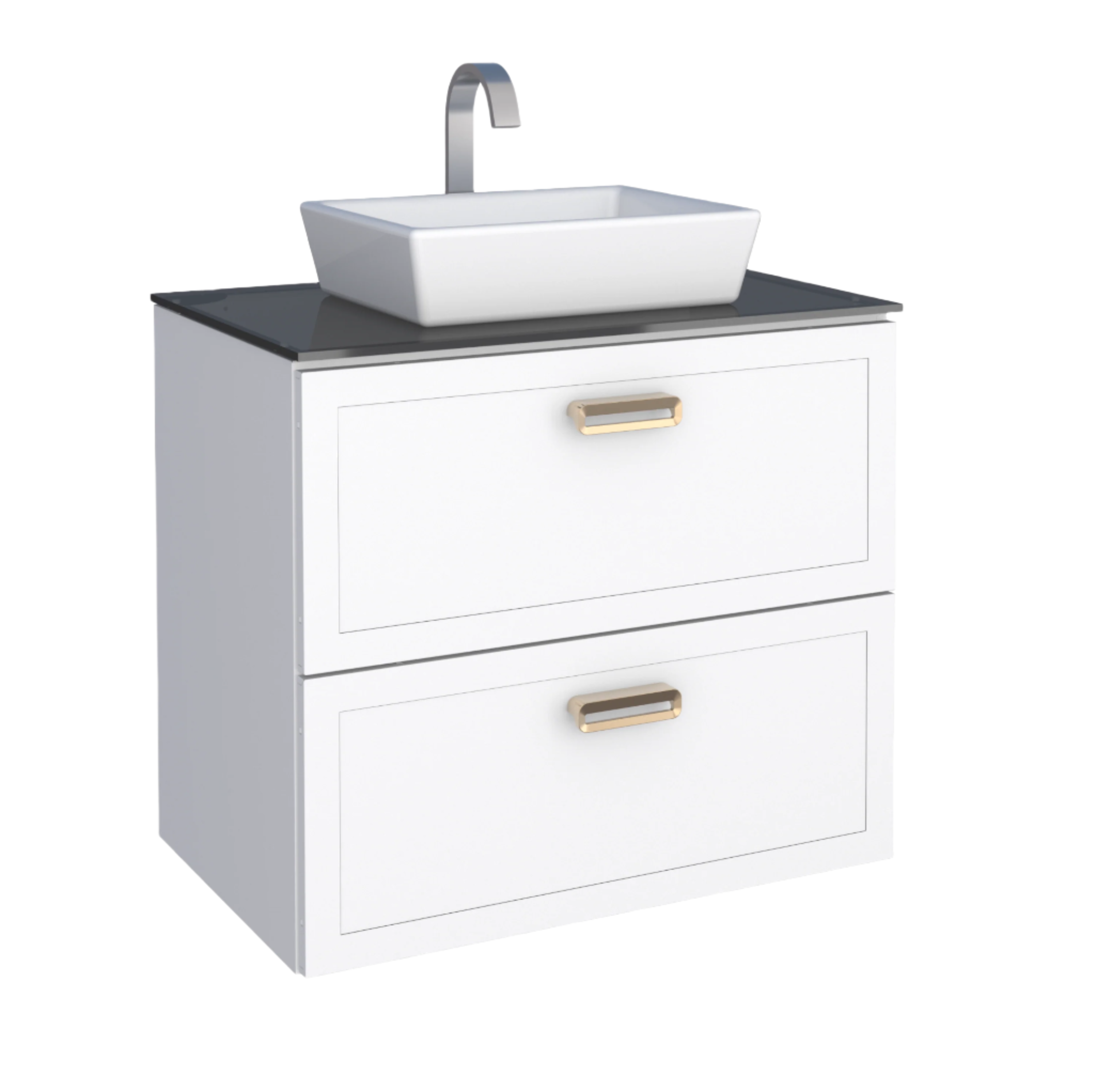 Odin Steel Bathroom Vanity With Prisma Basin