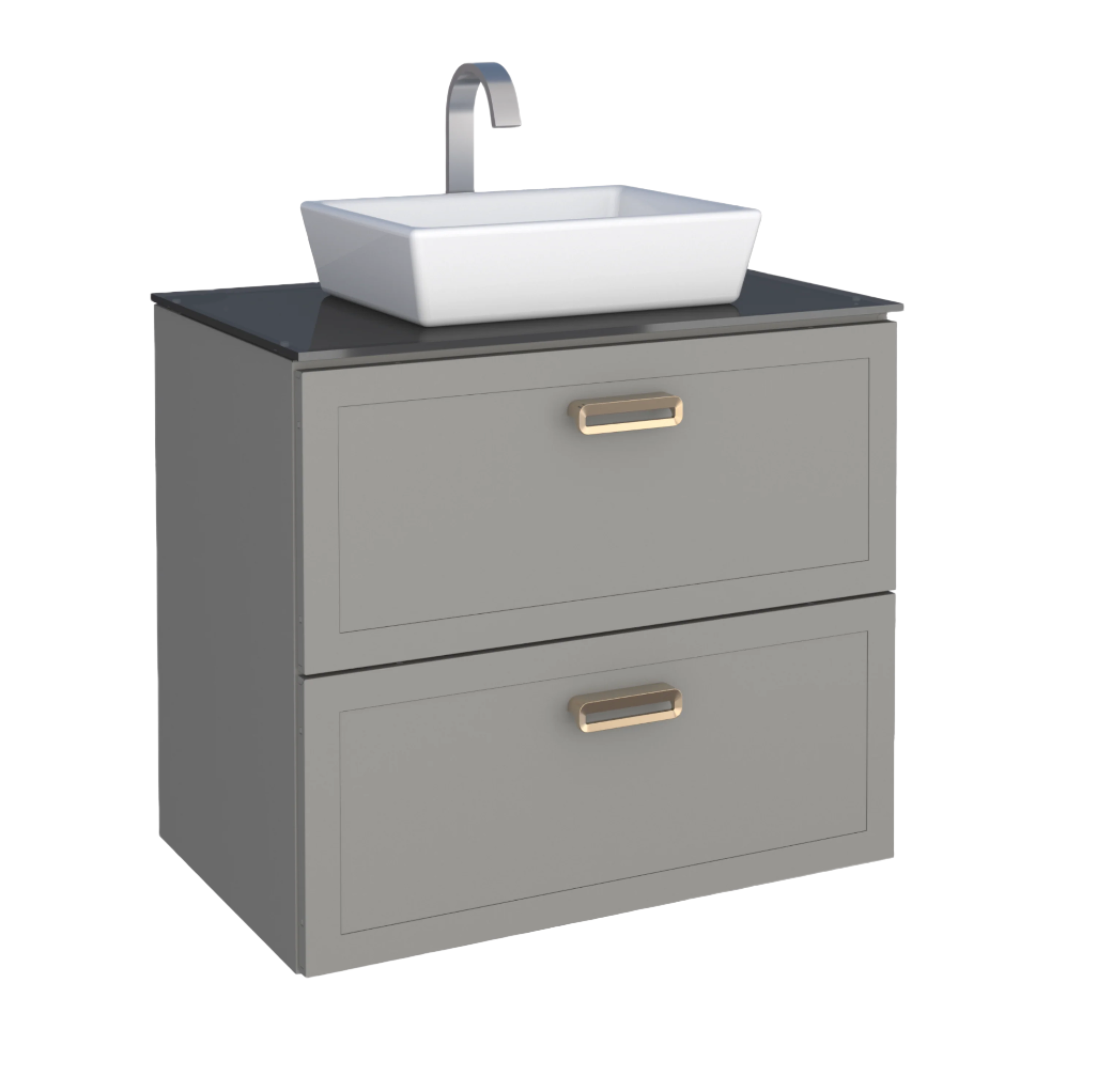 Odin Steel Bathroom Vanity With Prisma Basin