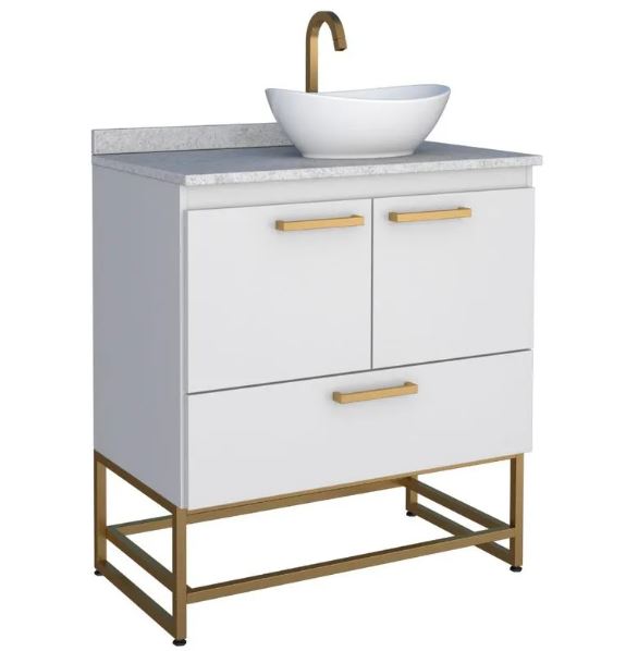 Suez Bathroom Vanity Freestanding With Granite And Bali Basin