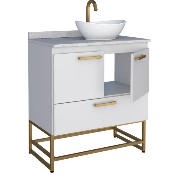 Suez Bathroom Vanity Freestanding With Granite And Bali Basin