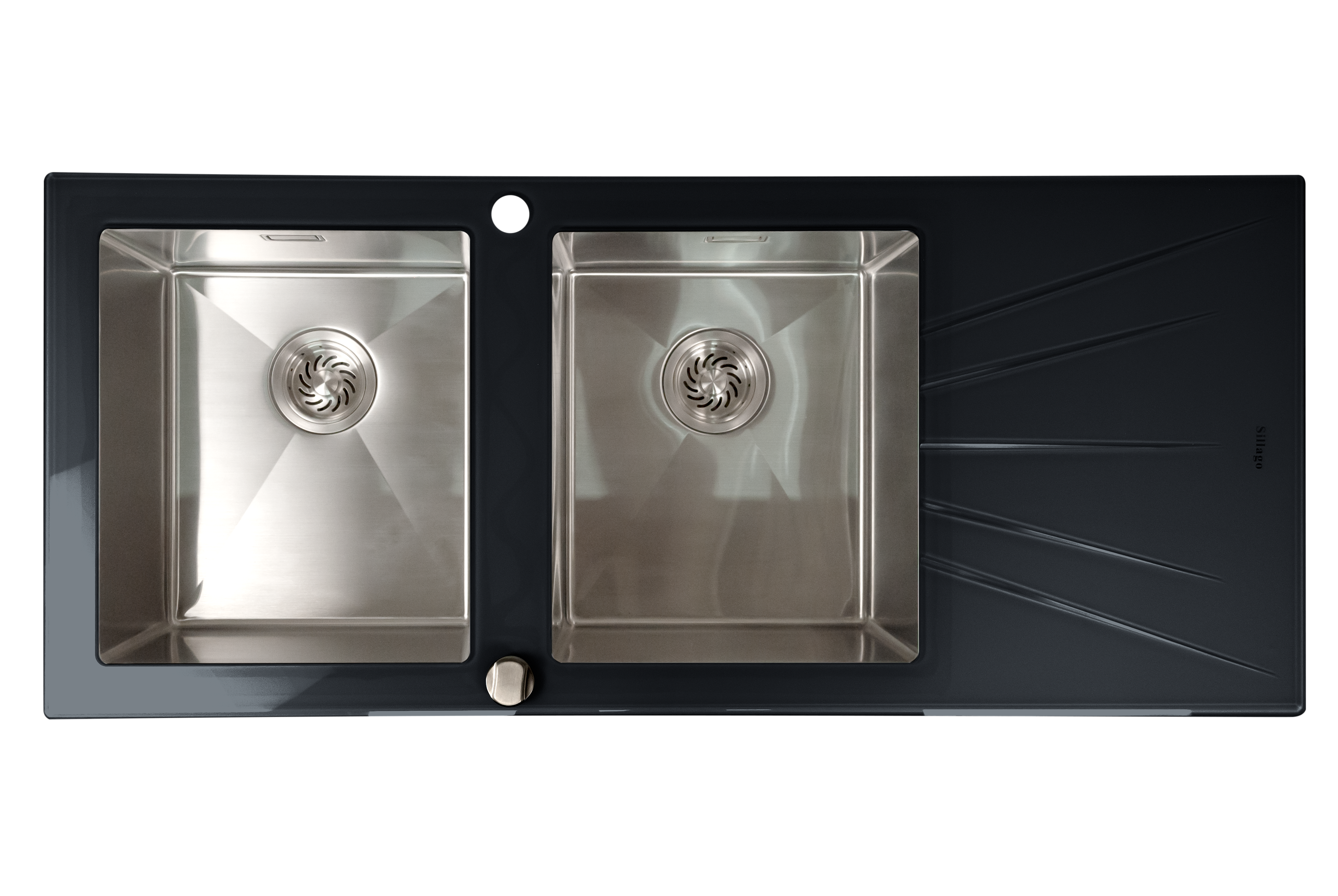 Mahina Double Bowl Glass Kitchen Sinks