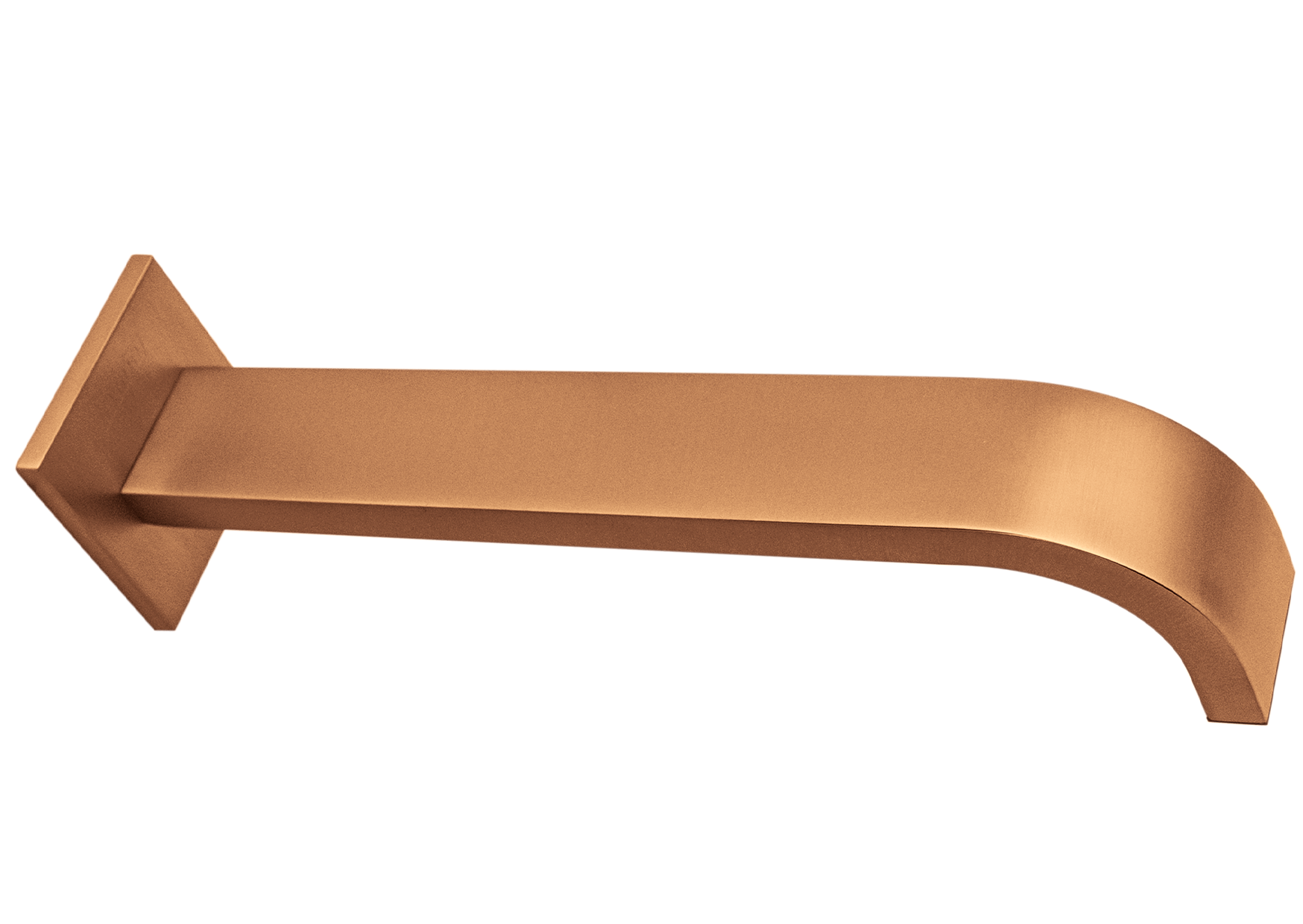 Devario Wall Spout Curved 30*15*185mm Brass