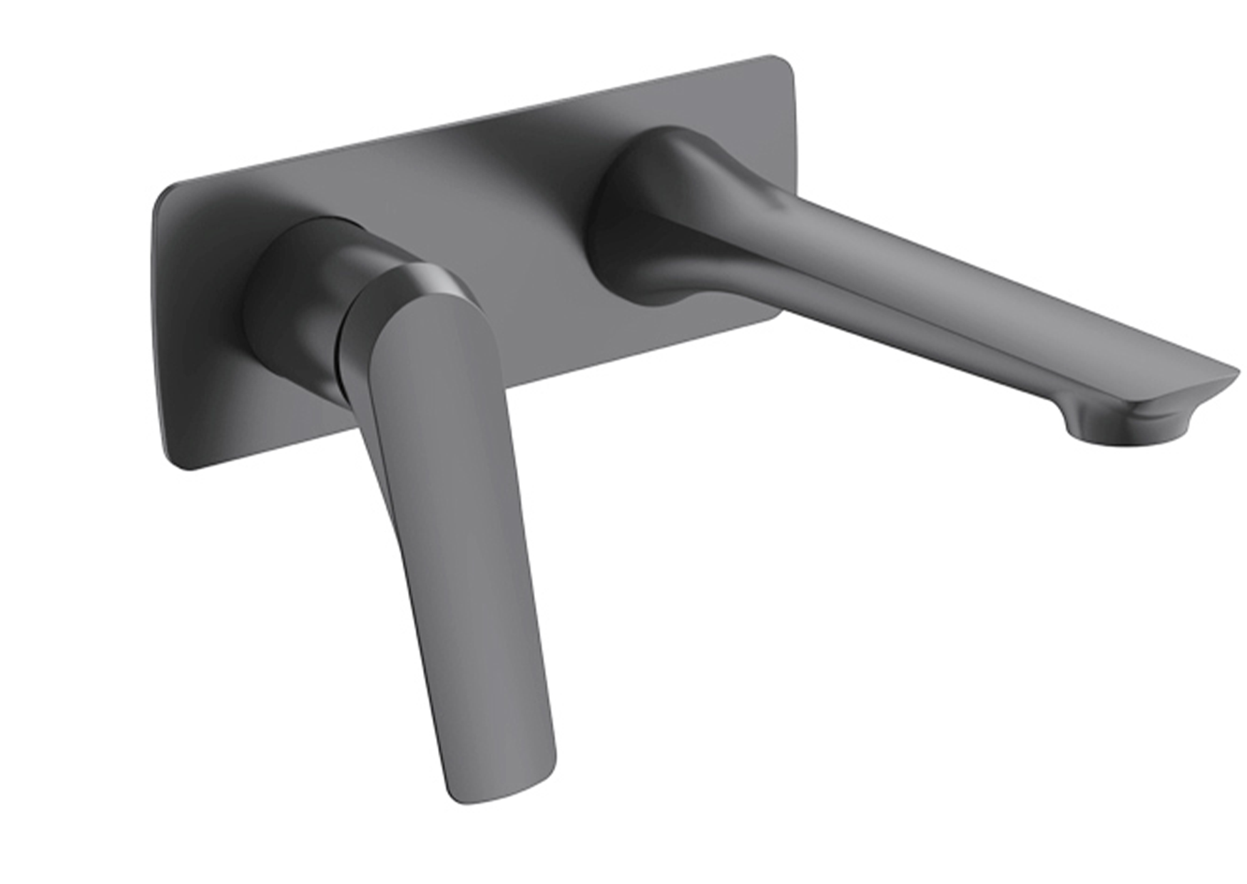 Fabro Wall Mounted Basin Mixer Brass