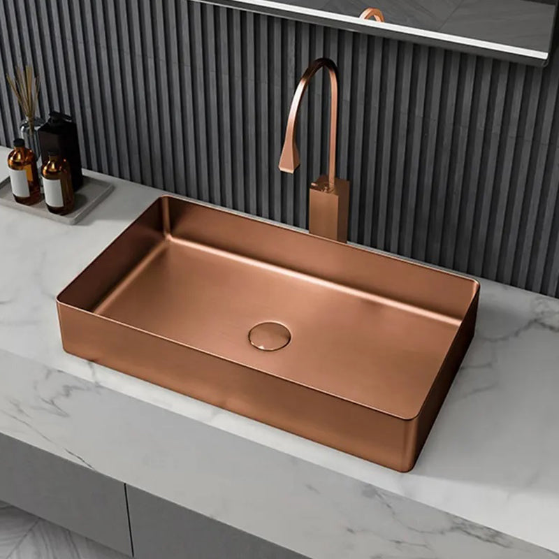 Cora Rectangular Stainless Steel Wash Basin