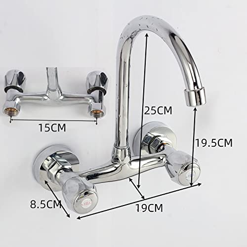 Topaz Kitchen Mixer Wall Type