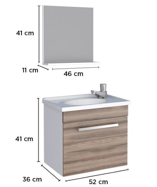 Agata Bathroom Wooden Kit