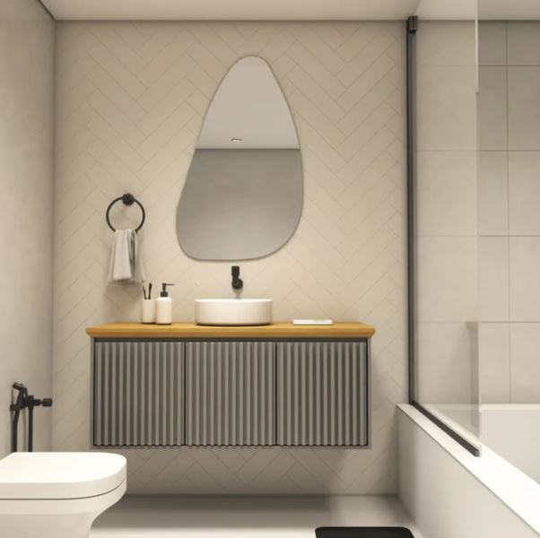 Pedra Oval Bathroom Mirror