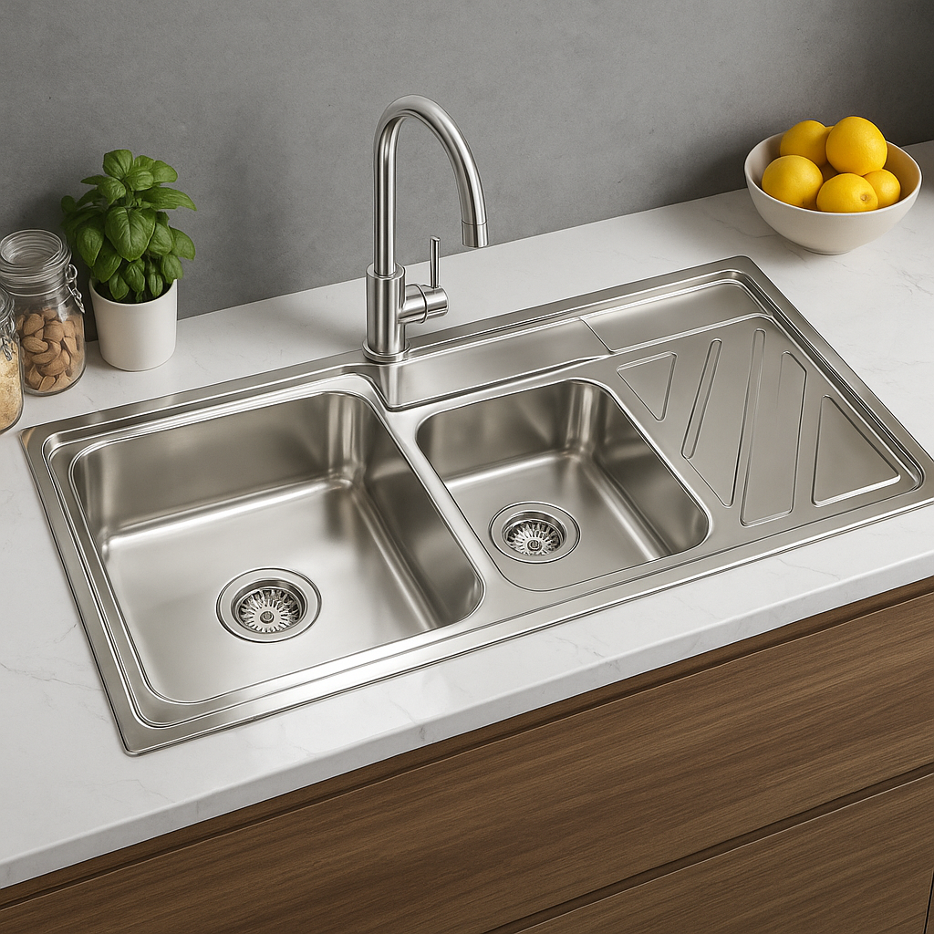 Sillago Anfisa Double Bowl With Side Kitchen Sink
