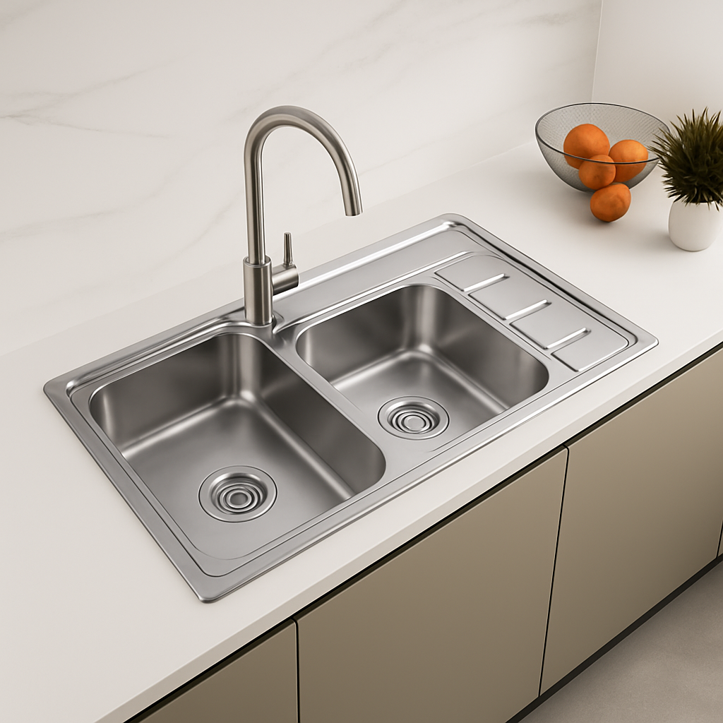 Sillago Proculo Double Bowl Steel Sink