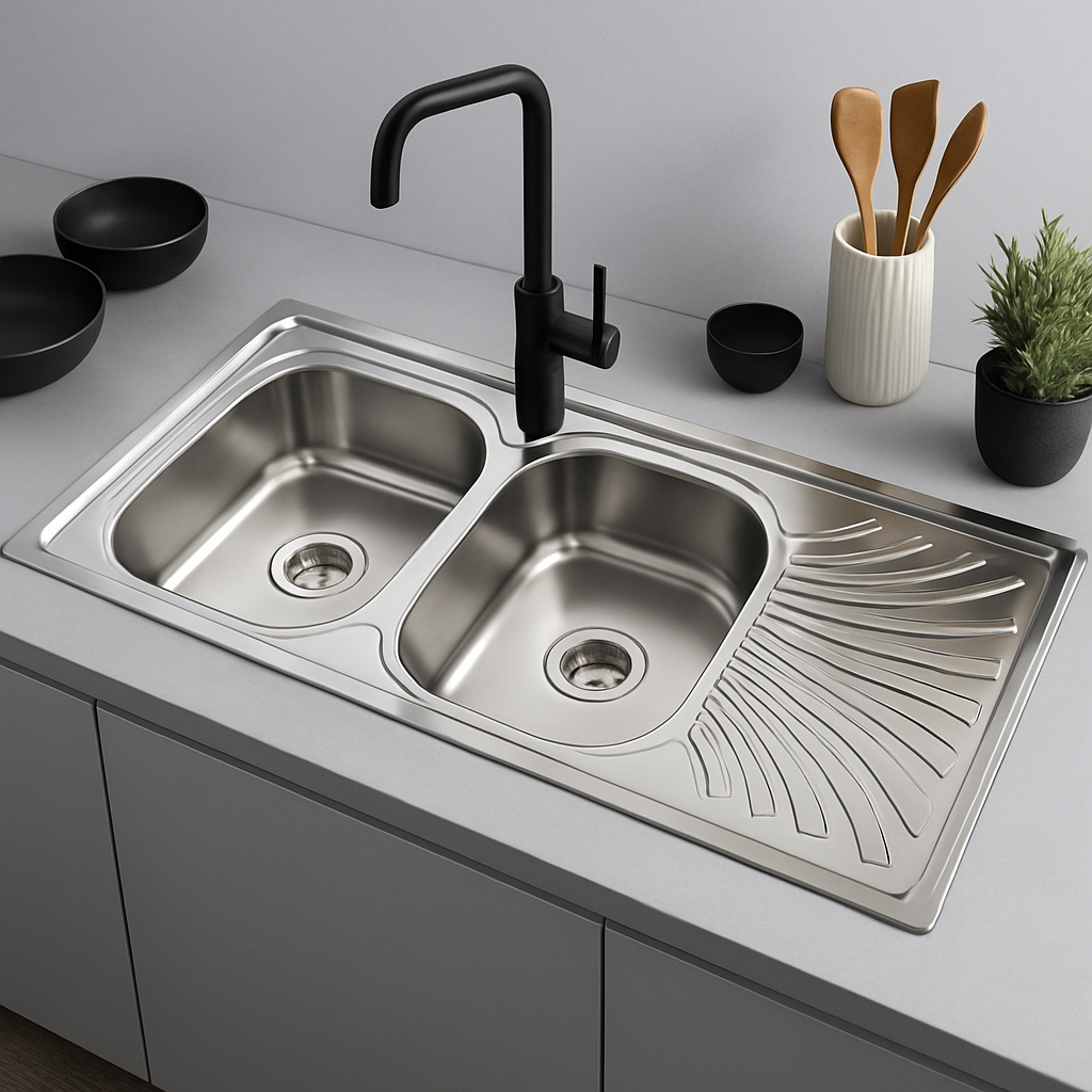 Sillago Ariadne Double Bowl With Side Kitchen Sink