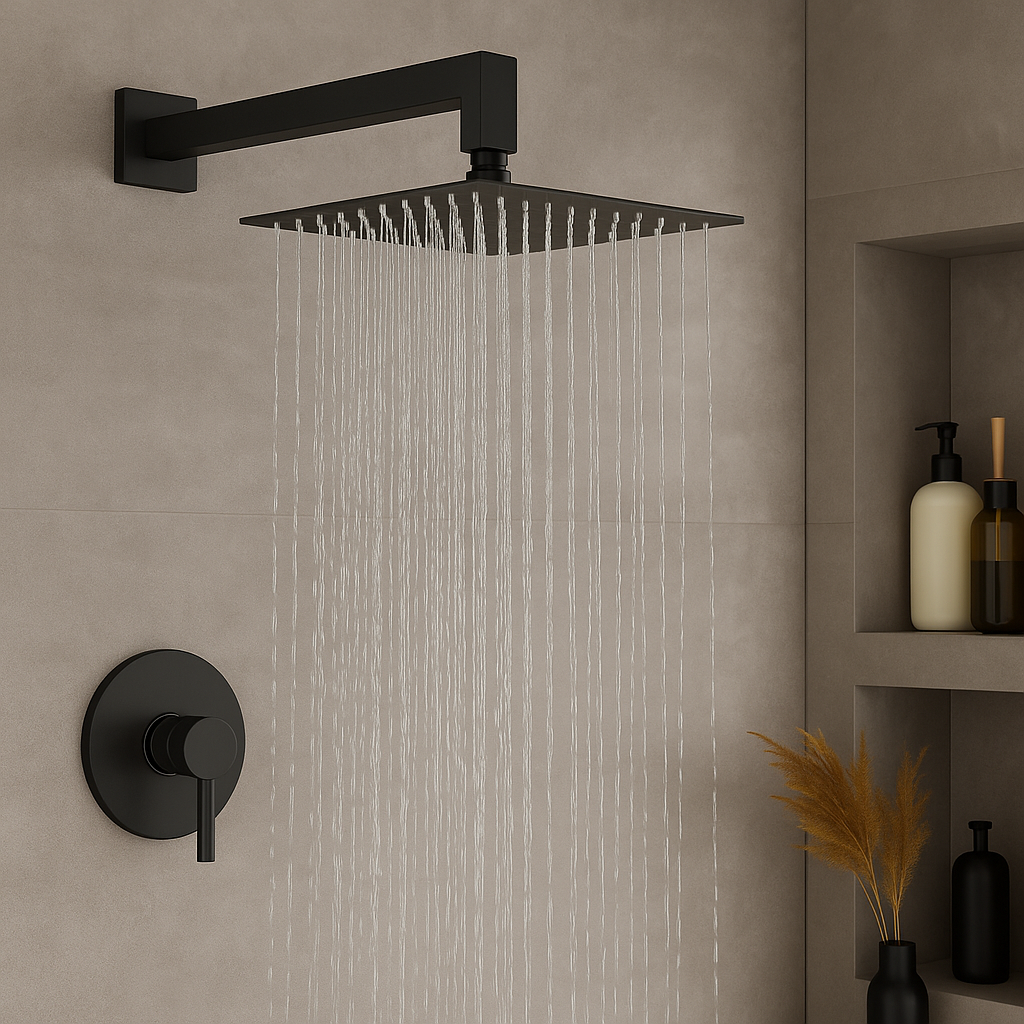 Devario Gia Shower Arm Square 40cm - Black
